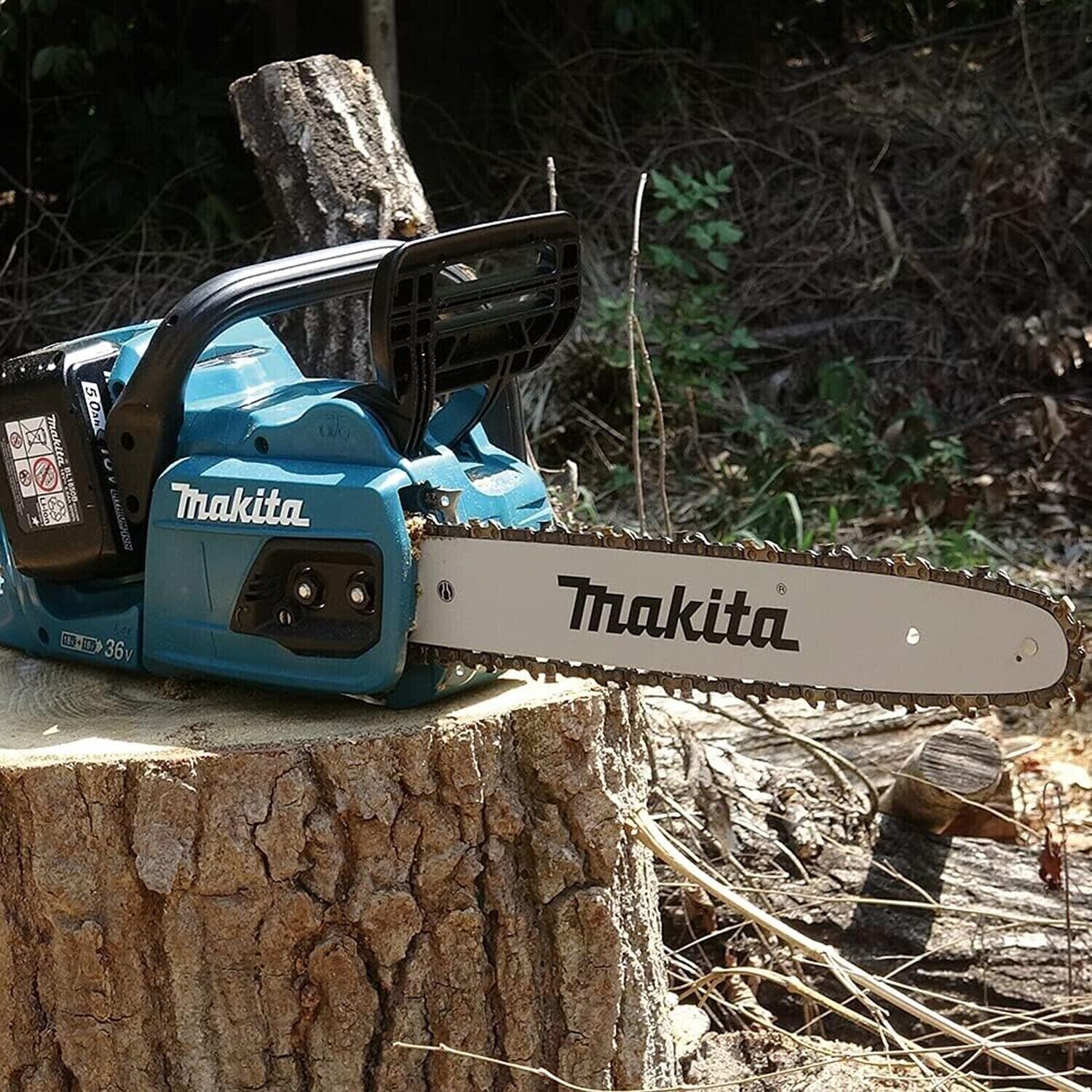 Makita DUC405Z Chainsaw 18v Twin battery 36V 16" 400mm Brushless body Gold